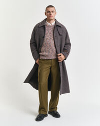 Mehrfarbiger Rundhalspullover