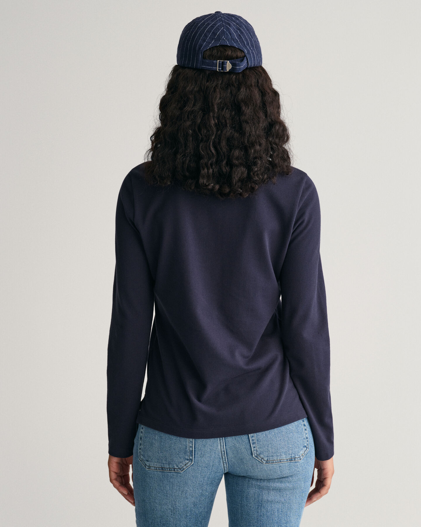 Shield Piqué Langarm-Poloshirt