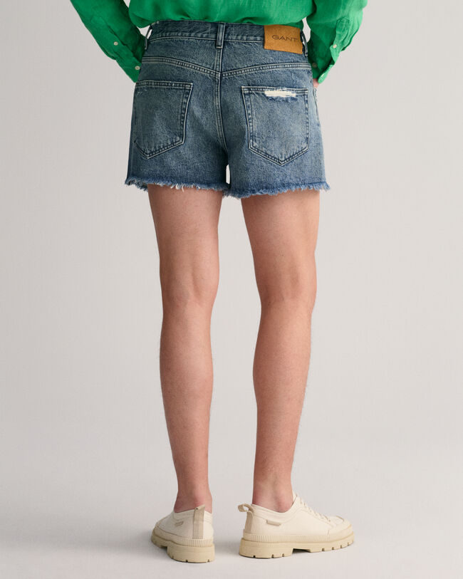 Unvers&auml;umte Jeansshorts