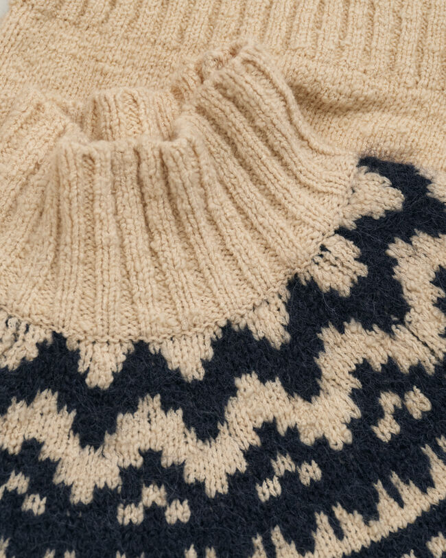 Fair Isle Stehkragenpullover