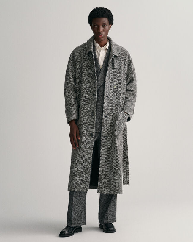 Balmacaan Wollmantel