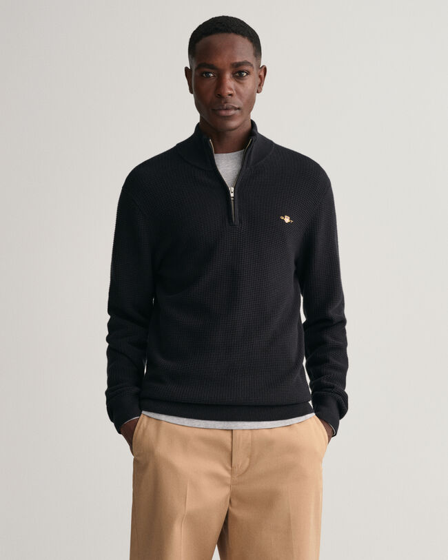 Textured Baumwoll Troyer