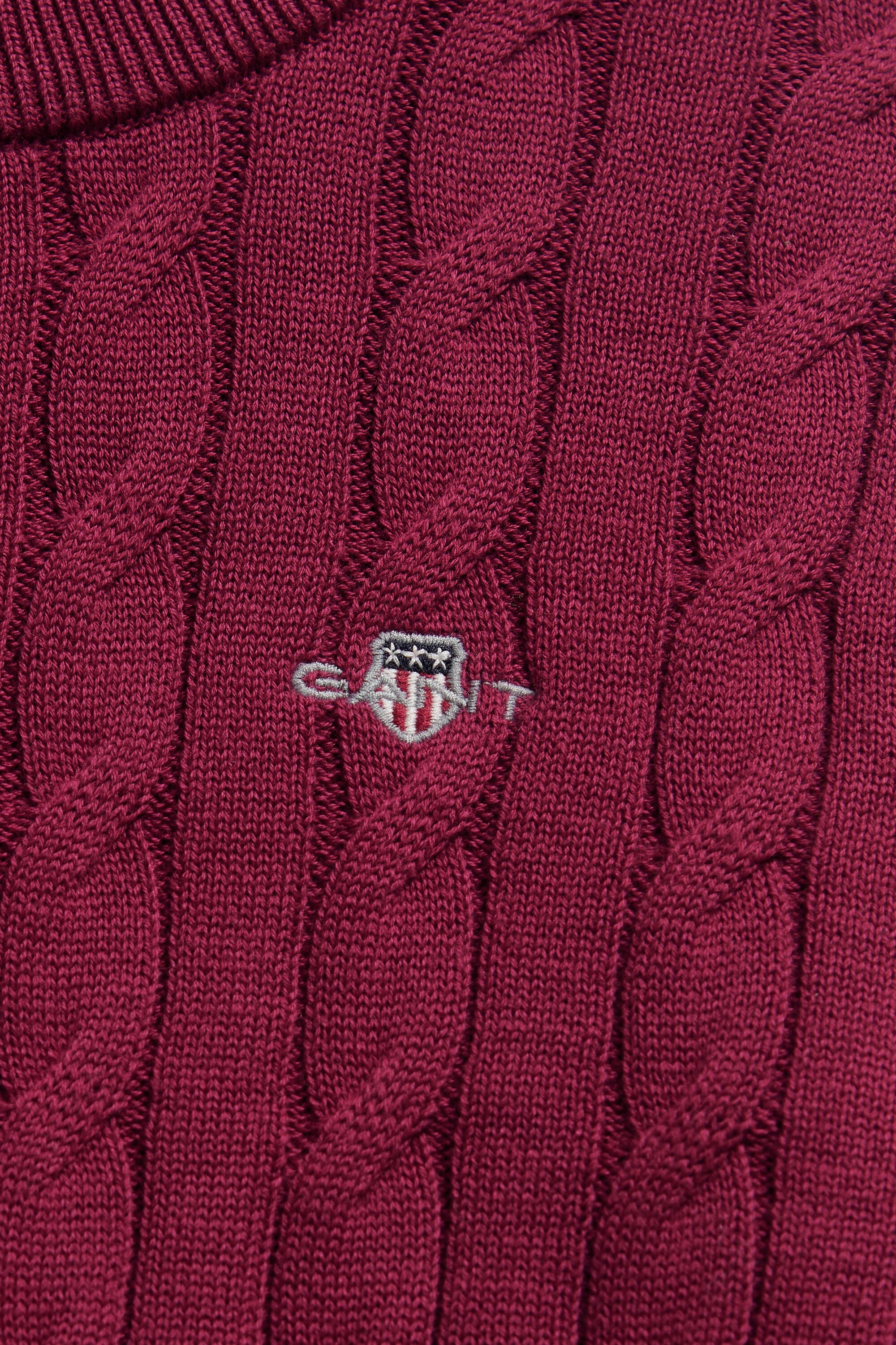 Girls Shield Pullover mit Zopfstrickmuster