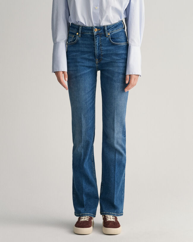 Slim Fit Schlagjeans