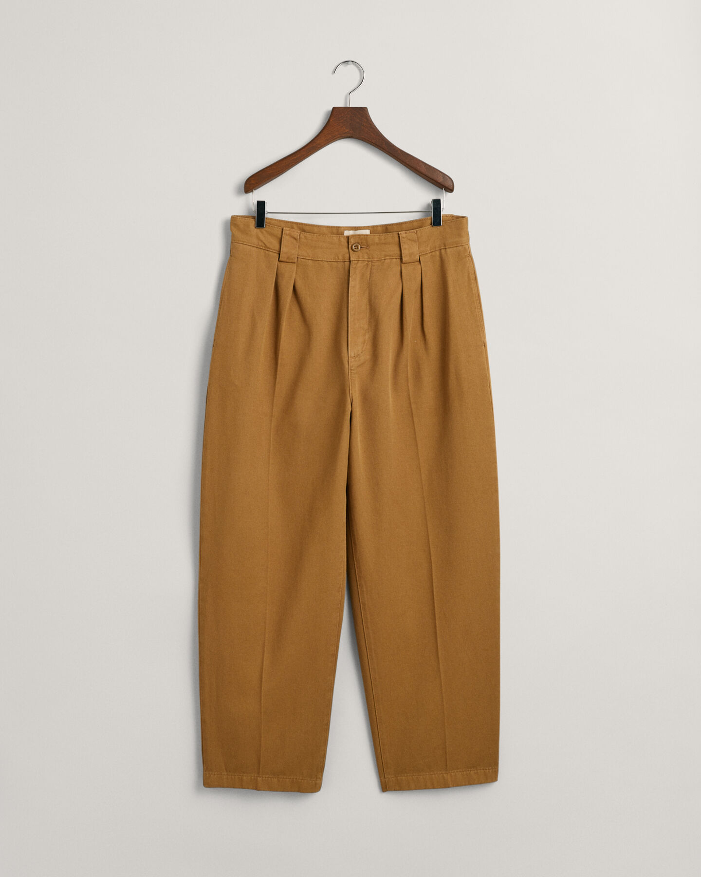 Twill-Chinohose mit B&uuml;gelfalten