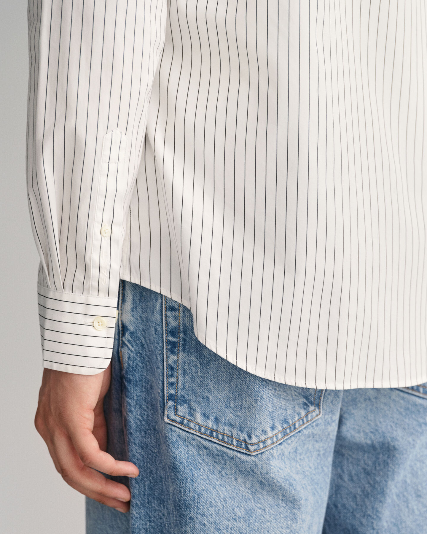 Formelles Slim Fit Nadelstreifenhemd