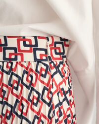 Faltenrock mit geometrischem Print