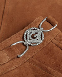 Iconic G Veloursleder Minirock