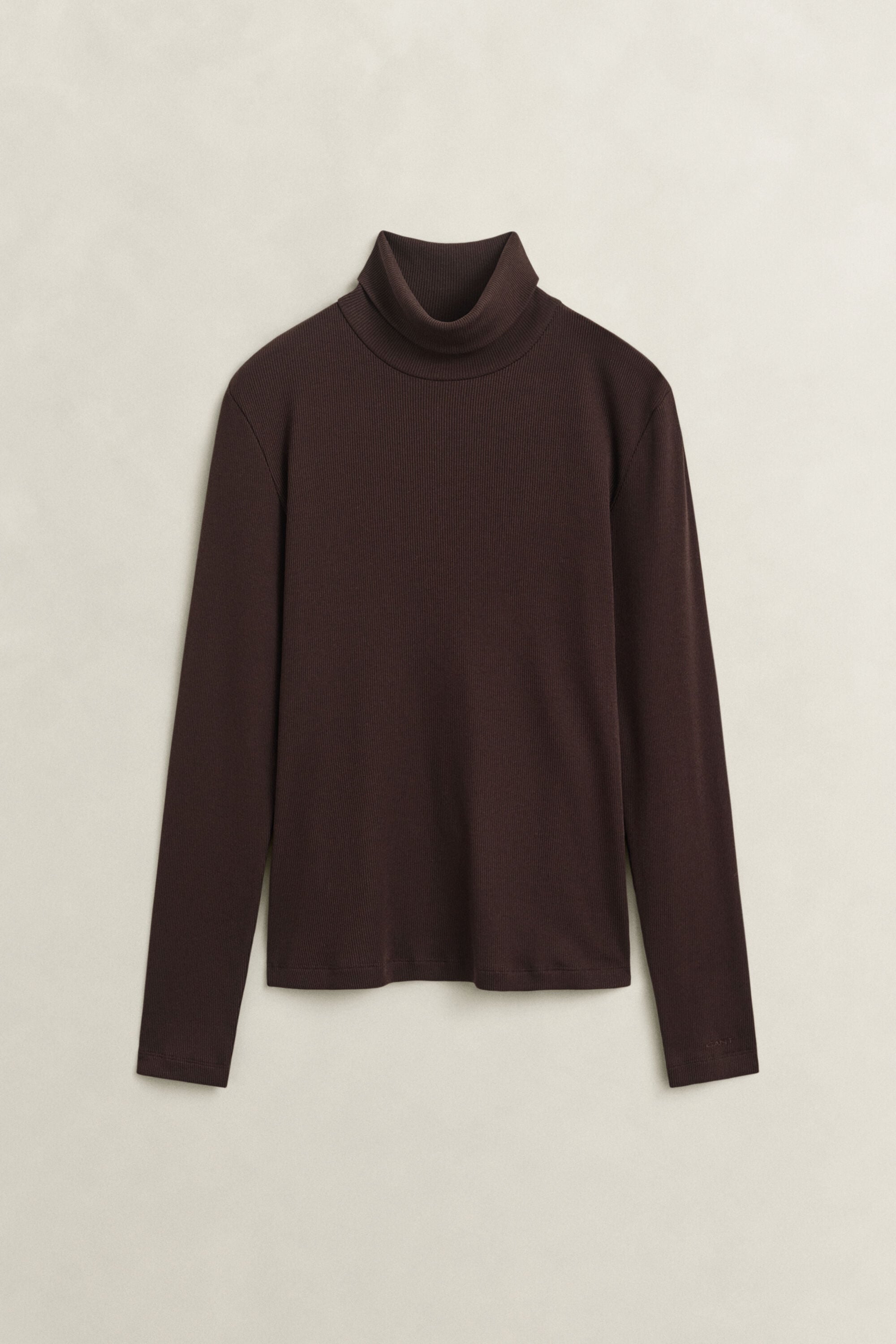 Geripptes Rollkragenshirt