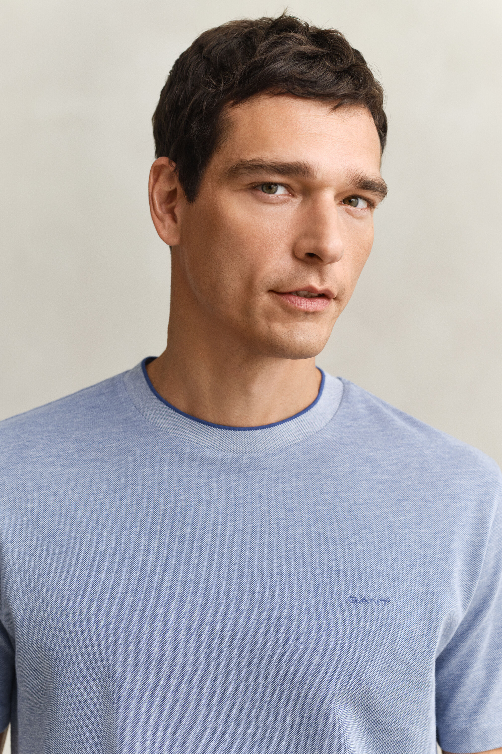 Two-Toned Piqué T-Shirt