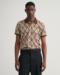 Monogram Jacquard Piqu&eacute; Poloshirt