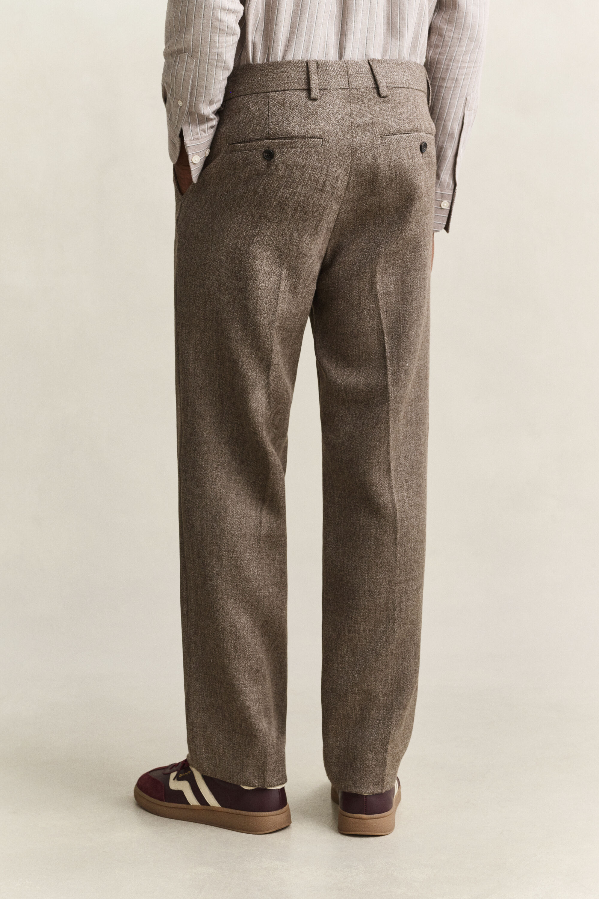 Wollhose aus Melange-Garn
