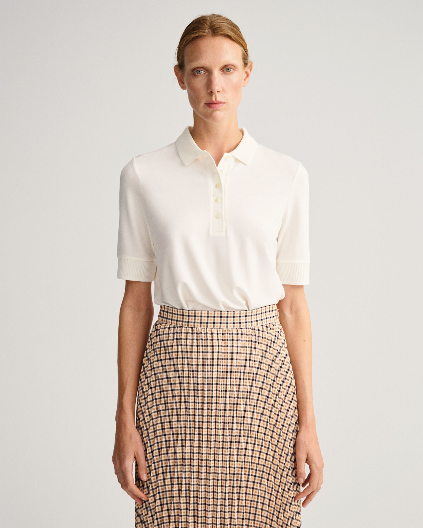 Detail Collar Piqu&eacute; Poloshirt