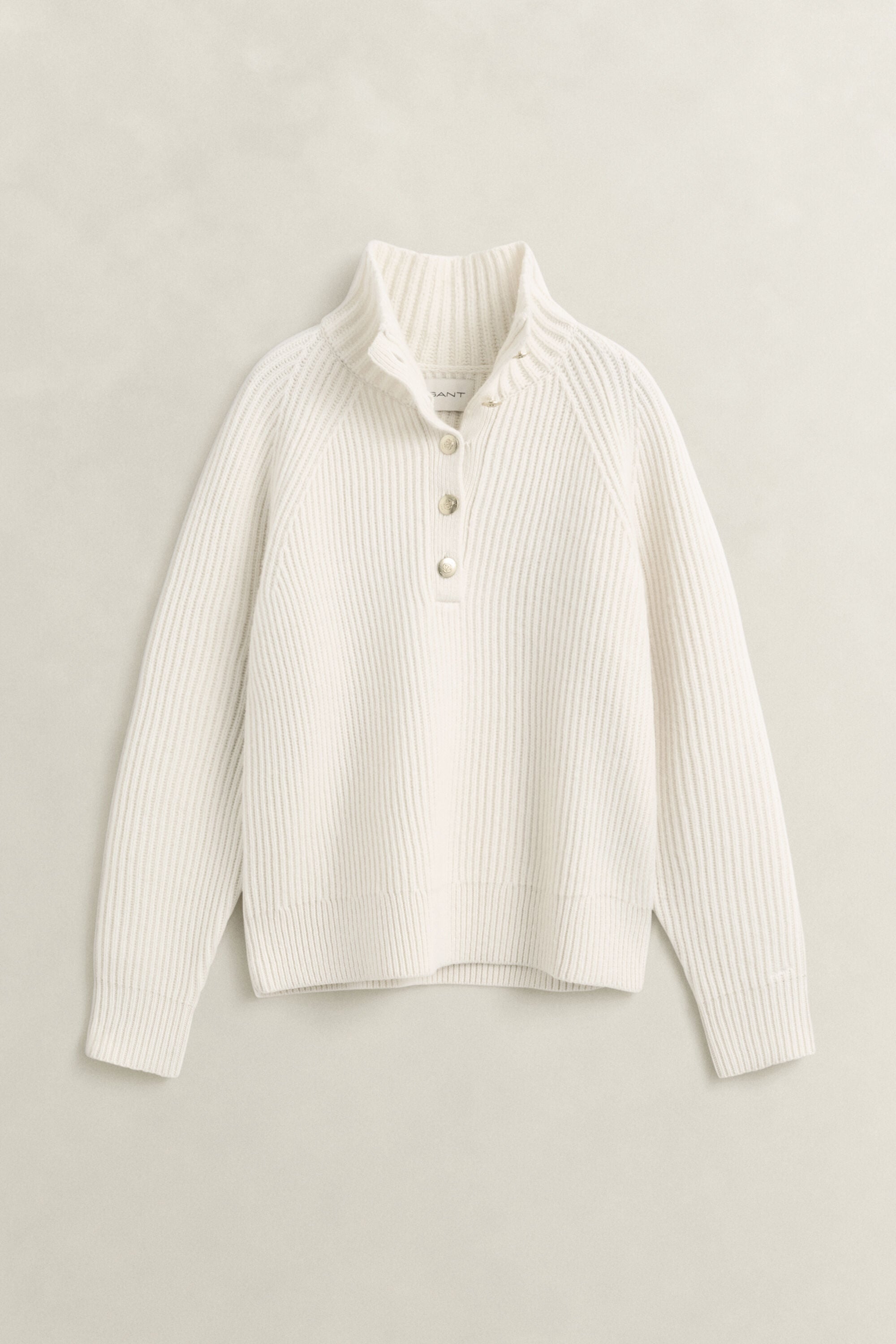 Pullover aus Lambswool mit Knopfleiste