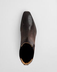 Bassotte Croc-Effect Lederstiefel