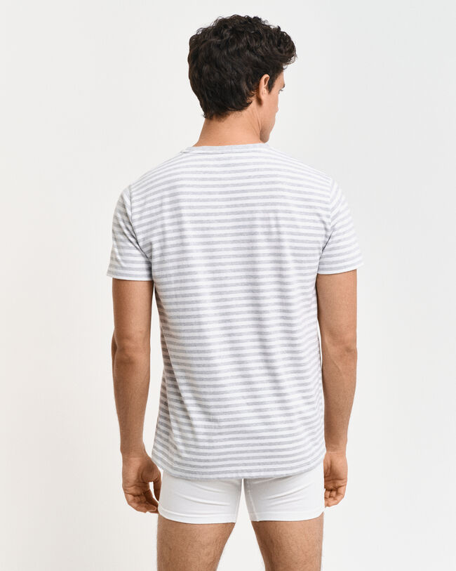 Shield Pyjama-T-Shirt mit Streifen