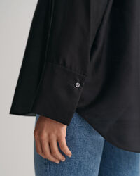 Relaxed Fit Stehkragenbluse