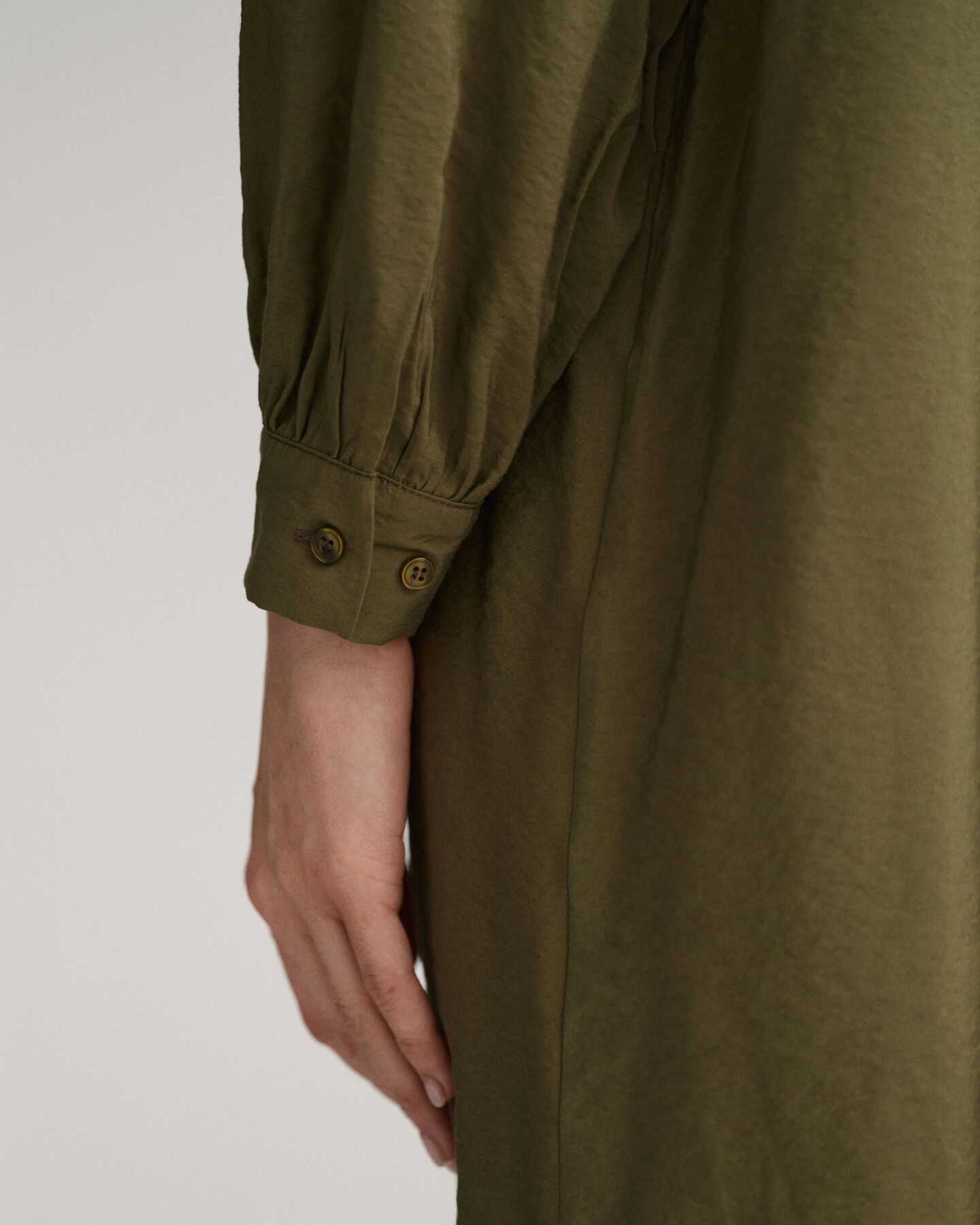 Hemdblusenkleid mit Stehkragen