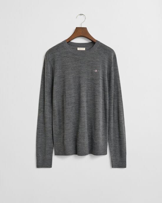 Teens Rundhalspullover aus extrafeiner Merinowolle