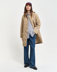 Steppmantel mit Corddetails