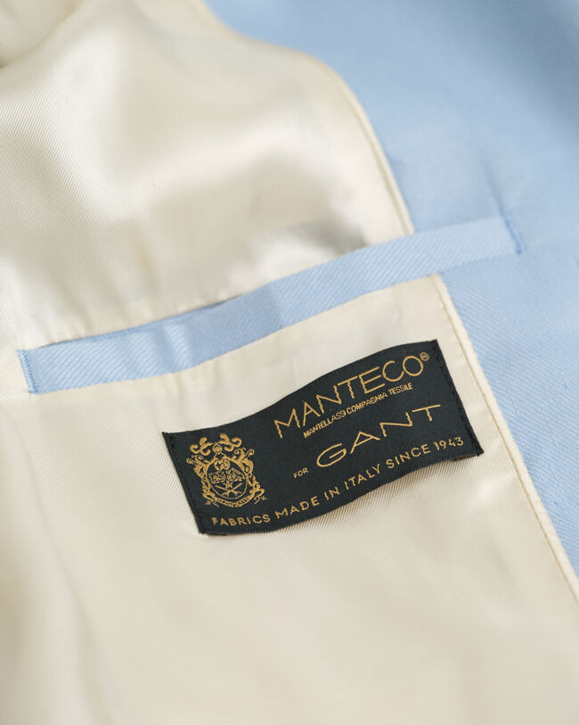 Slim Fit Blazer aus Stretch-Leinen