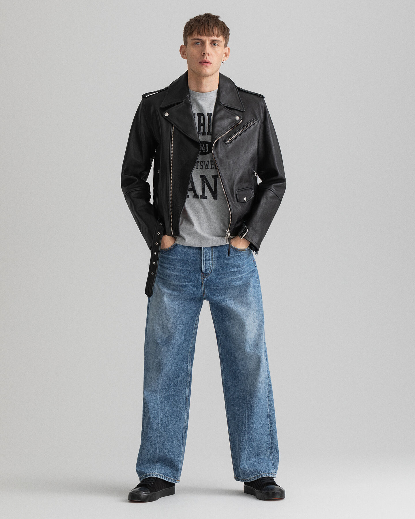 Bikerjacke aus Leder