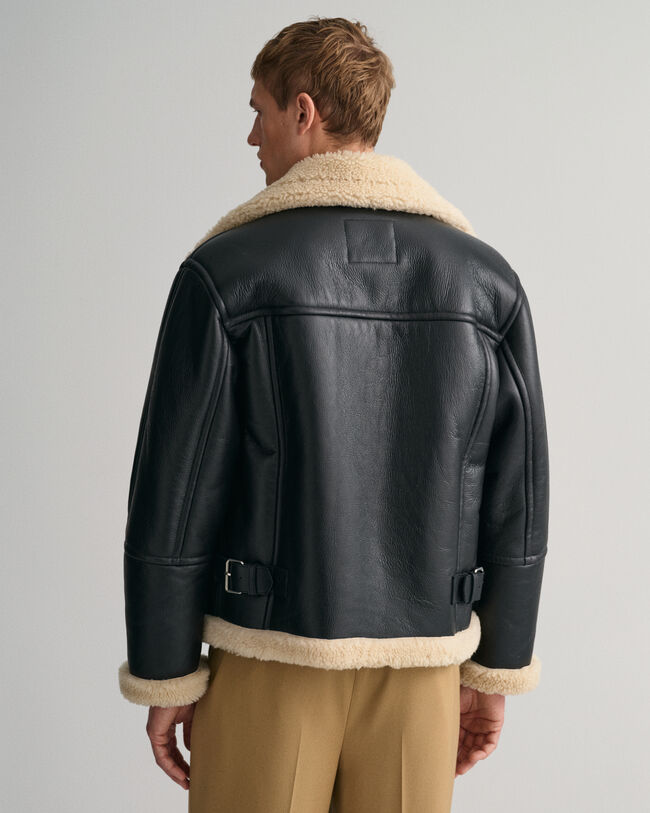 Schwere Shearling-Jacke