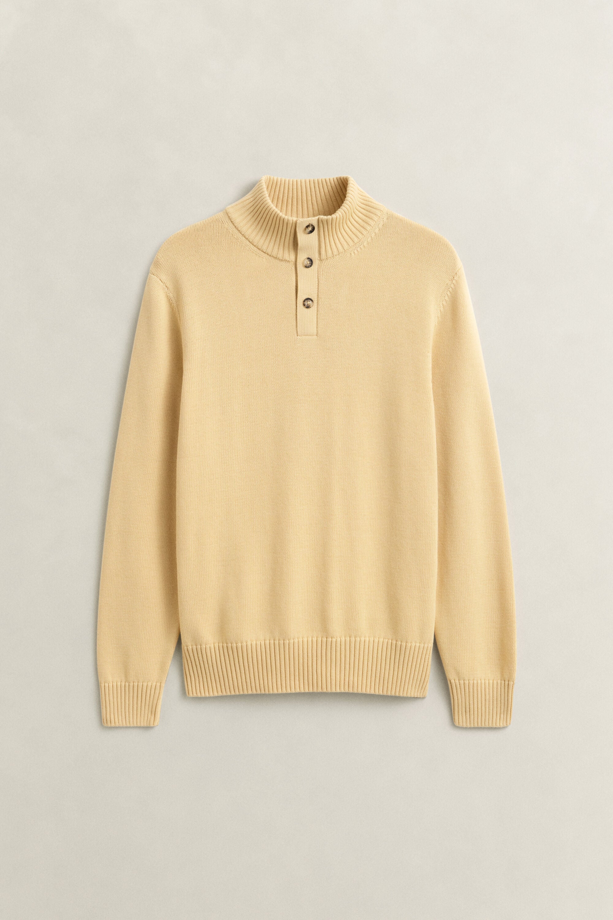 Geknöpfter Pullover aus Supima-Baumwolle