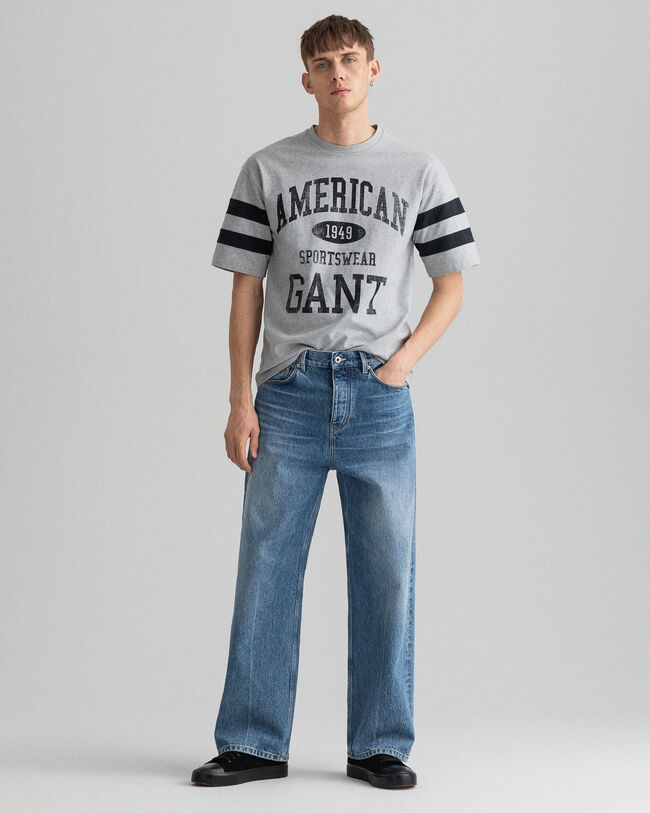 Lockere Jeans mit geradem Bein