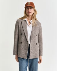Strukturierter Regular Fit Blazer aus Wolle