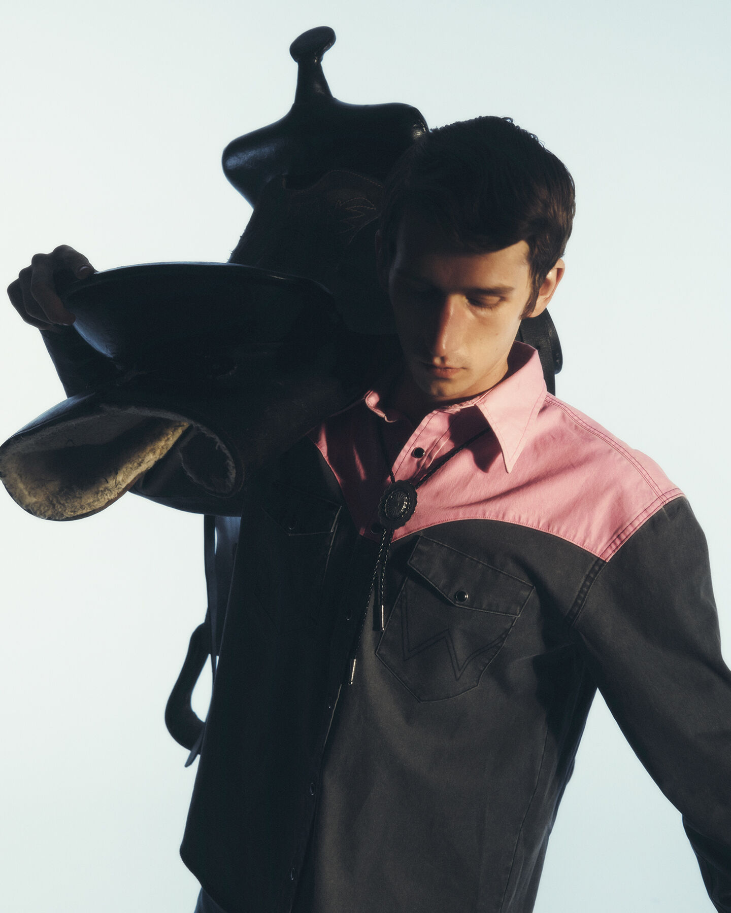 Wrangler x GANT Relaxed Fit Neon Western Hemd