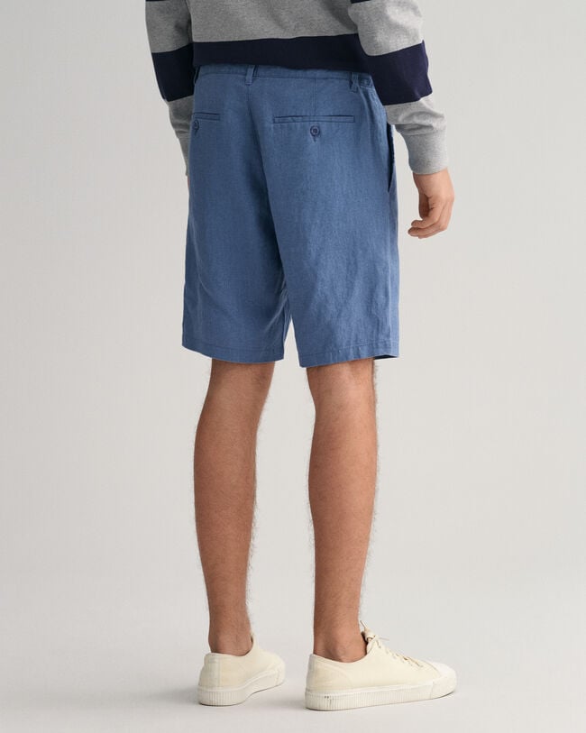 Relaxed Fit Leinen Shorts mit Kordelzug