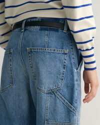 Cargo Jeans mit weitem Bein