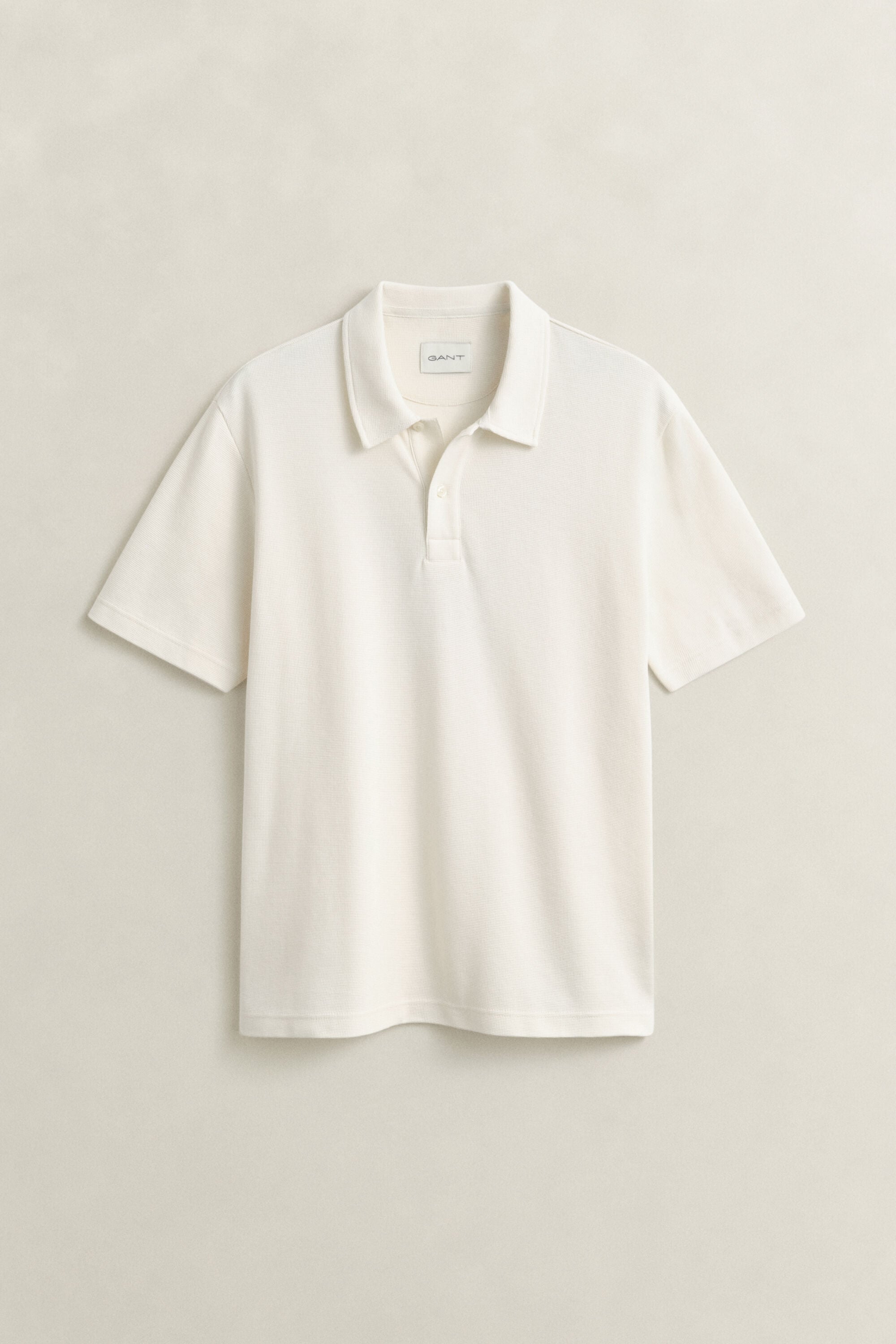 Poloshirt mit Waffelstruktur