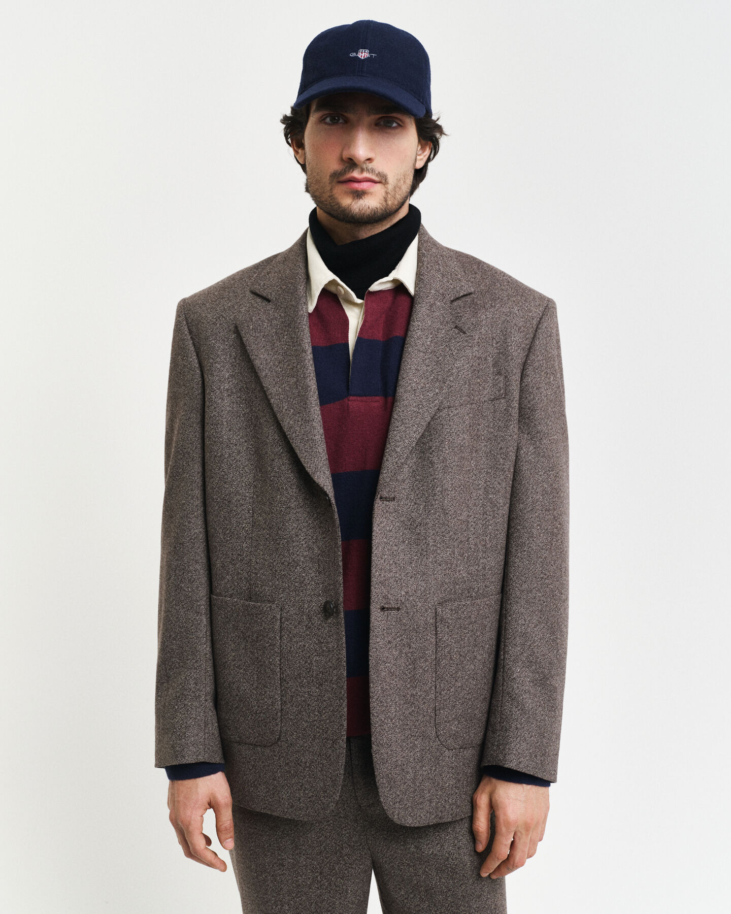 Relaxed Fit Moulin&eacute; Anzugsakko aus Wolle