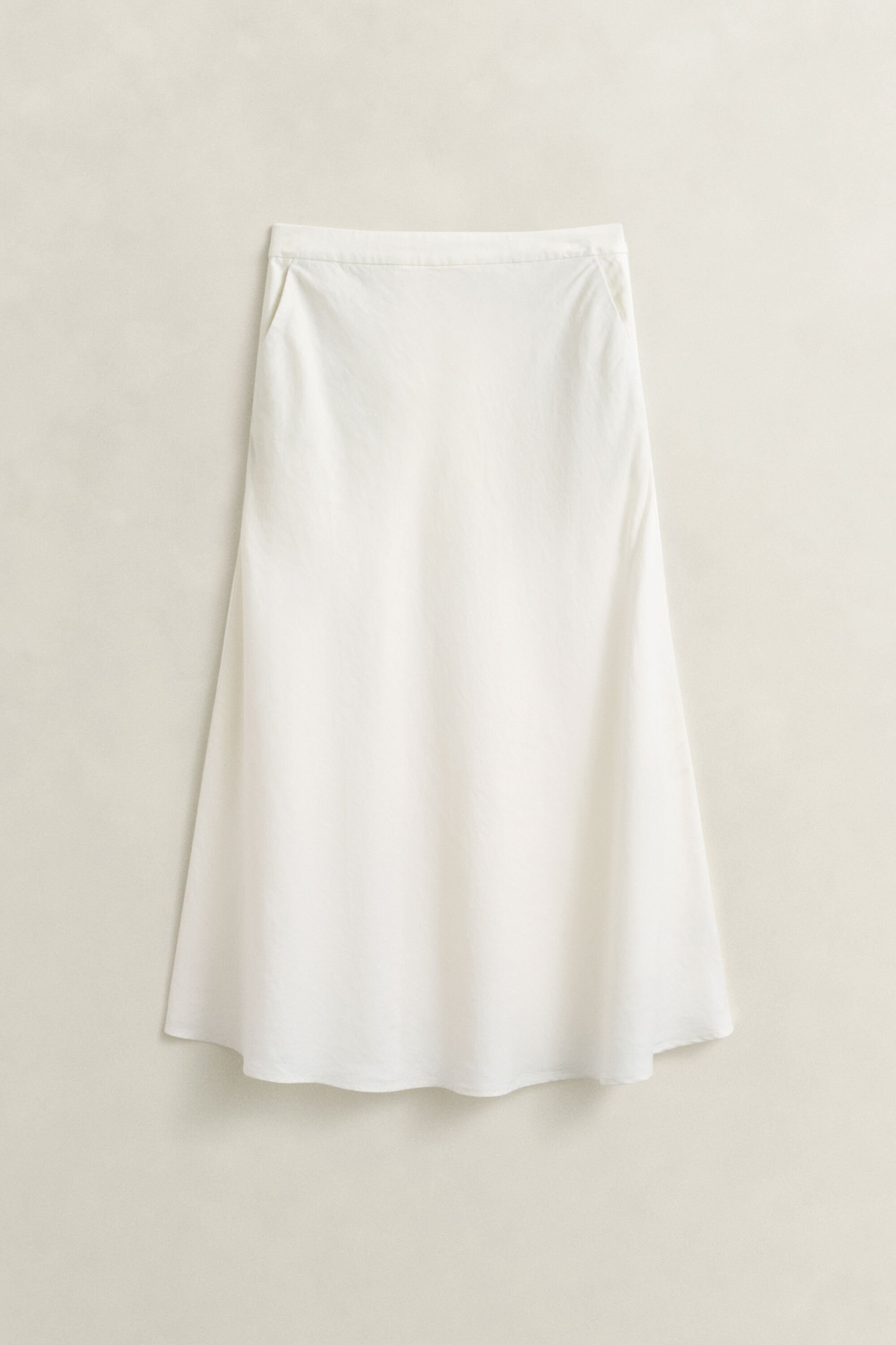 Ausgestellter Rock aus Leinenmix