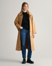 Gerippter Rundhalspullover aus Wolle