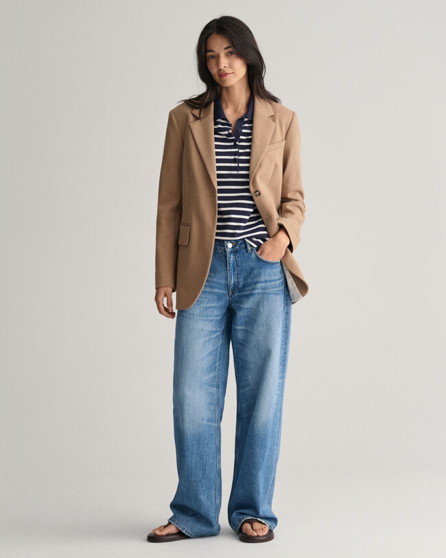 Shield Piqué Poloshirt mit Streifen