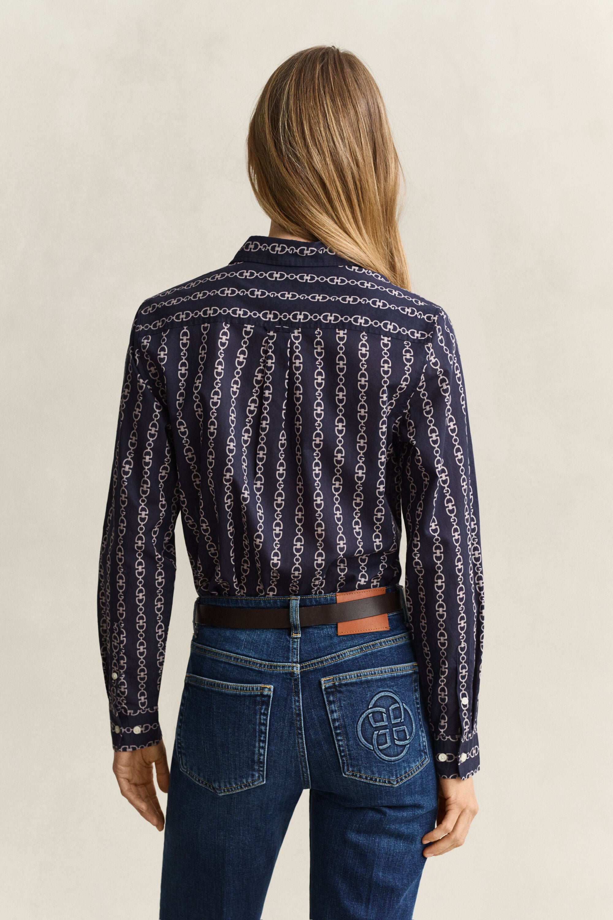 Bedruckte Bluse aus Baumwoll-Voile
