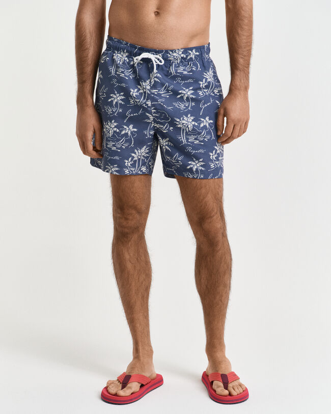 Island Print Badeshorts