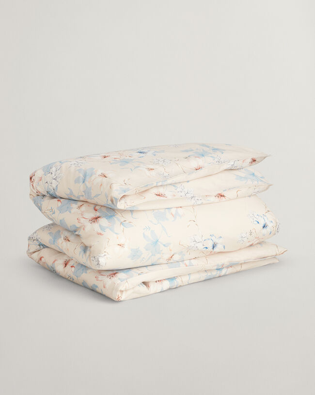 Doppelbettbezug mit Blumen-Print