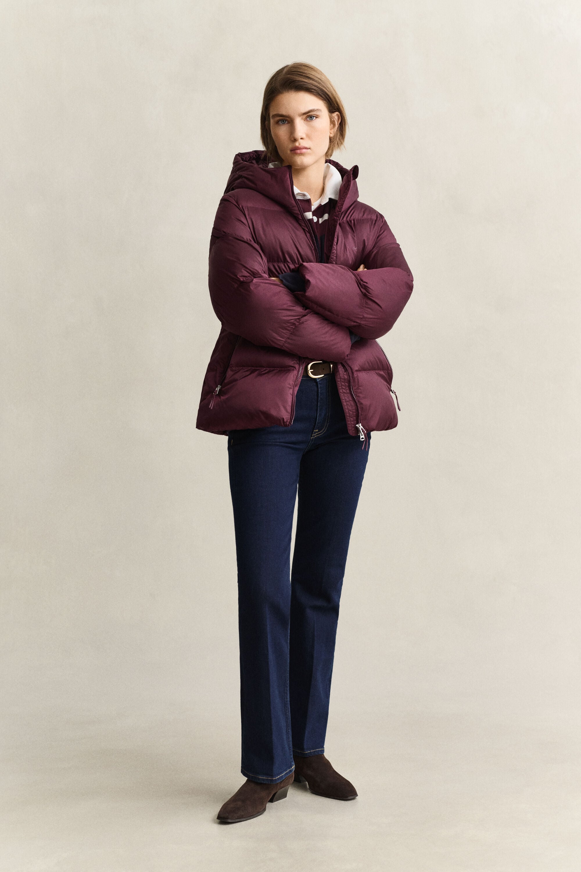 Steppjacke mit mittlerer Wattierung