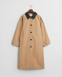 Kurzmantel mit Lederkragen