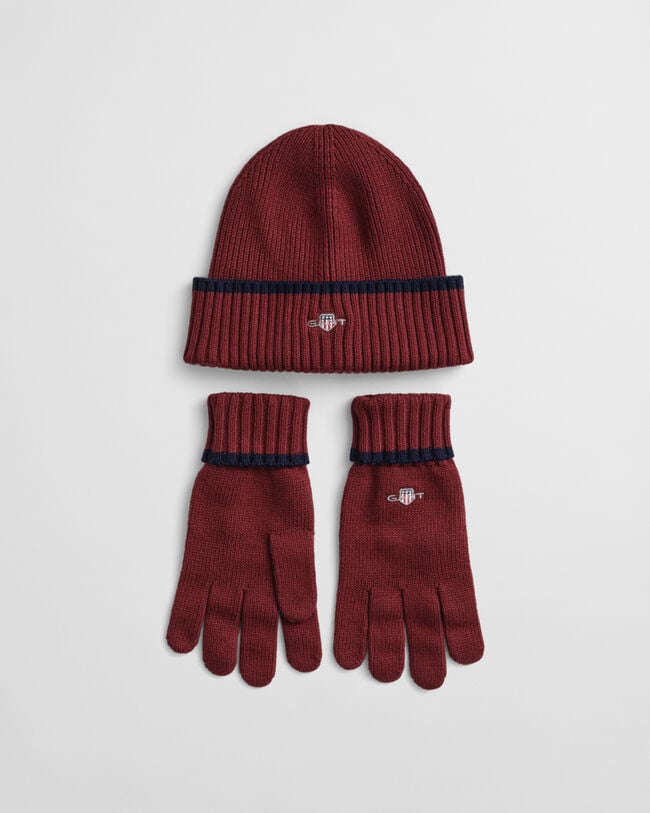 Essential Beanie und Handschuhe im Geschenkset