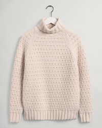 Chunky Texture Rollkragenpullover