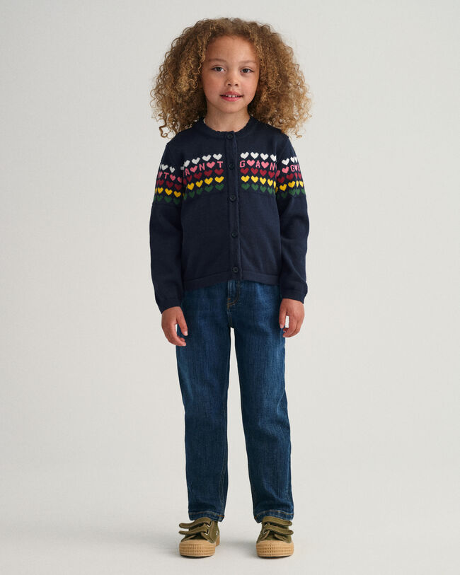 Girls Heart Strickjacke