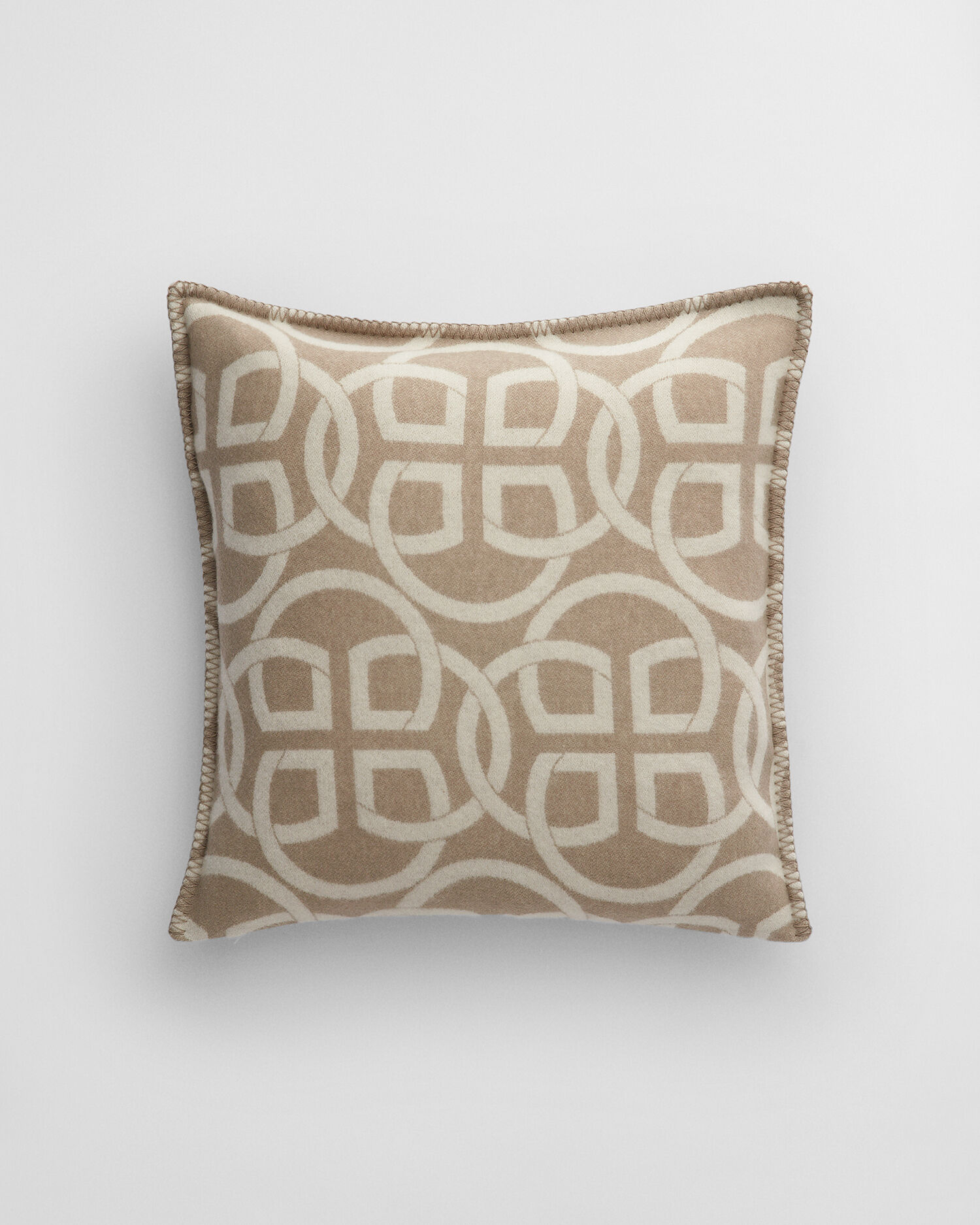 Monogram Kissenhülle aus Wolle