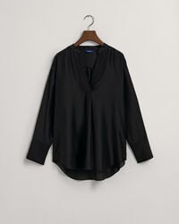 Relaxed Fit Stehkragenbluse