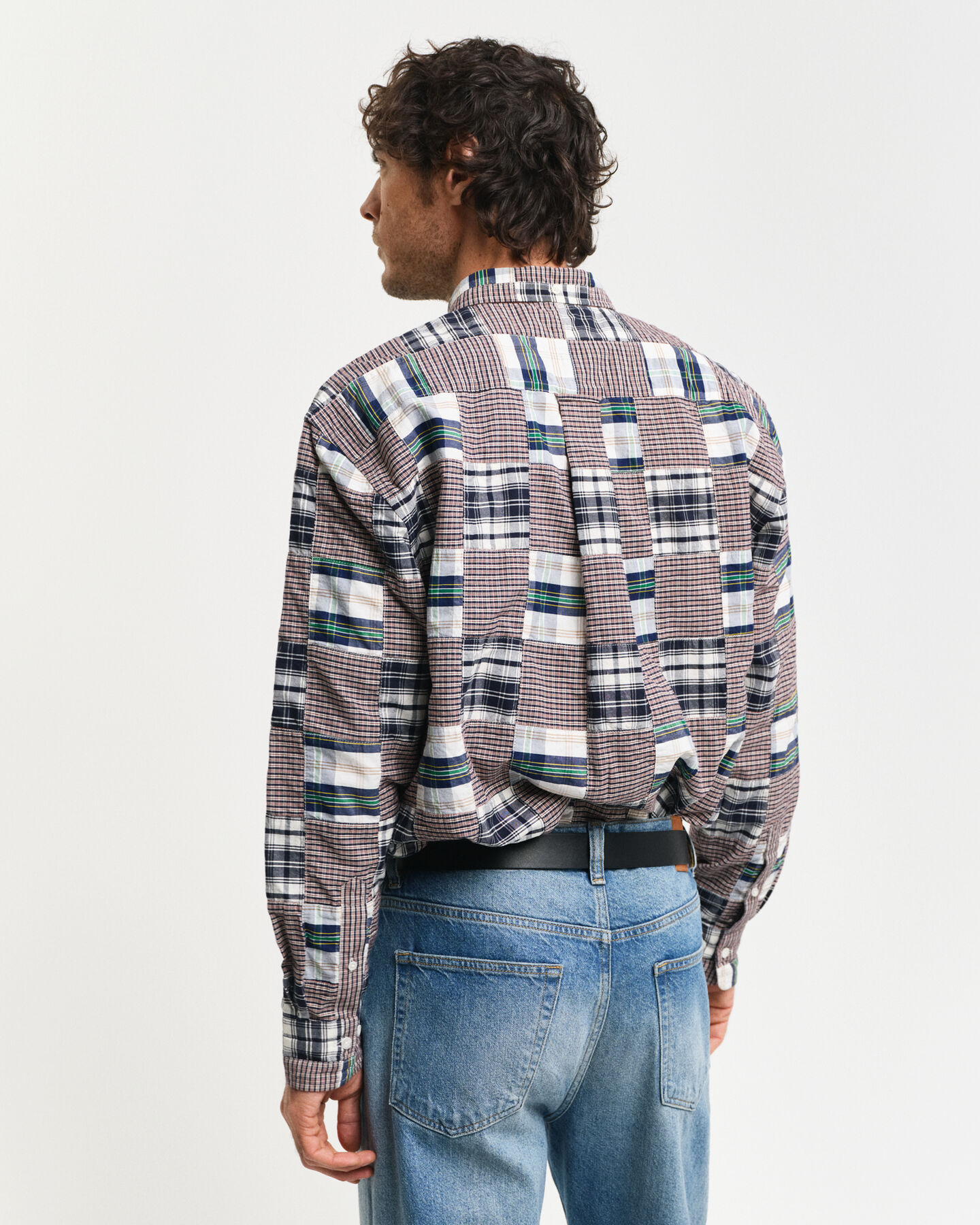 Remake Relaxed Fit Patchwork Hemd