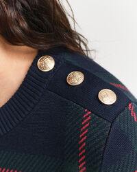 Kariertes Rundhalskleid